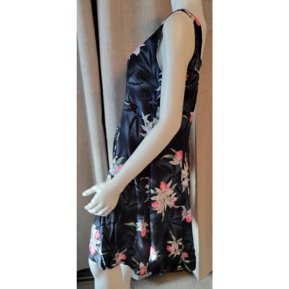 Two Palms Midnight Orchid Empire Princess Sleeveless Flare Dress Hawaii USA XL - Picture 5 of 6